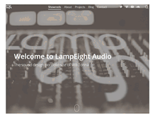 Tablet Screenshot of lampeightaudio.com